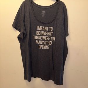 Meant to Behave Torrid size 4 shirt